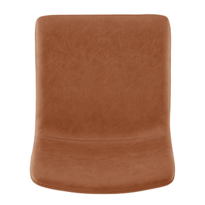 New Pacific Direct Bruce Faux Leather Bar Stool Set - Chic Adjustable Swivel Seating For Stylish Home Decor Toasted Caramel  9300168-651-npd