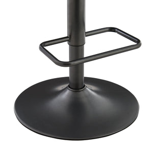 New Pacific Direct Bruce Stylish Gaslift Bar Stool Set Of 2 - Adjustable Height, Swivel, And Chic Design For Any Space Pebbled Cream 100% Polyester 9300169-654-npd