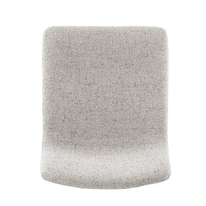 New Pacific Direct Bruce Stylish Gaslift Bar Stool Set Of 2 - Adjustable Height, Swivel, And Chic Design For Any Space Pebbled Cream 100% Polyester 9300169-654-npd