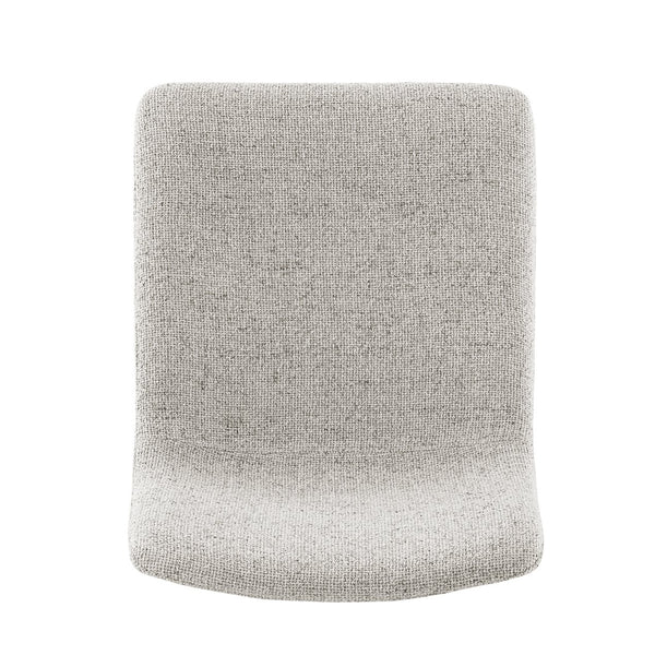 New Pacific Direct Bruce Stylish Gaslift Bar Stool Set Of 2 - Adjustable Height, Swivel, And Chic Design For Any Space Pebbled Cream 100% Polyester 9300169-654-npd