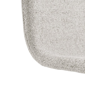 New Pacific Direct Bruce Stylish Gaslift Bar Stool Set Of 2 - Adjustable Height, Swivel, And Chic Design For Any Space Pebbled Cream 100% Polyester 9300169-654-npd