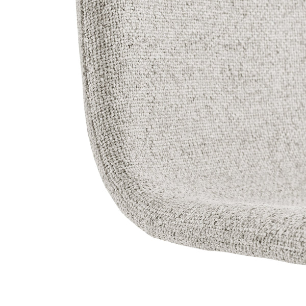 New Pacific Direct Bruce Stylish Gaslift Bar Stool Set Of 2 - Adjustable Height, Swivel, And Chic Design For Any Space Pebbled Cream 100% Polyester 9300169-654-npd