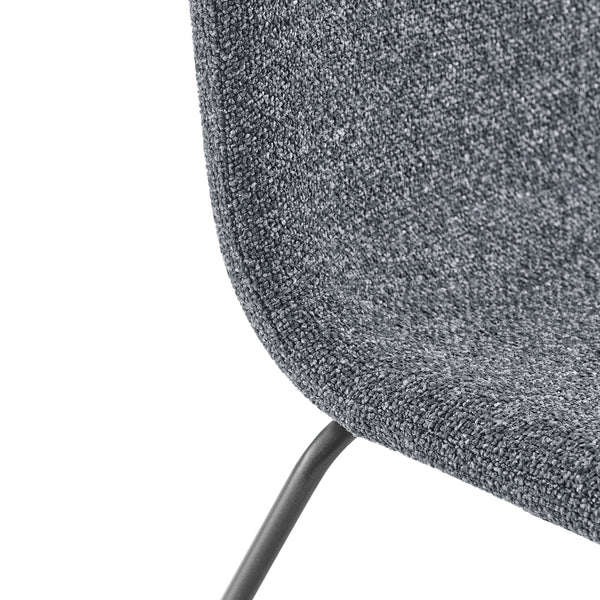 Bruce Fabric Dining Side Chair - Set of 2 Pebbled Charcoal, Black 9300171-653 New Pacific Direct