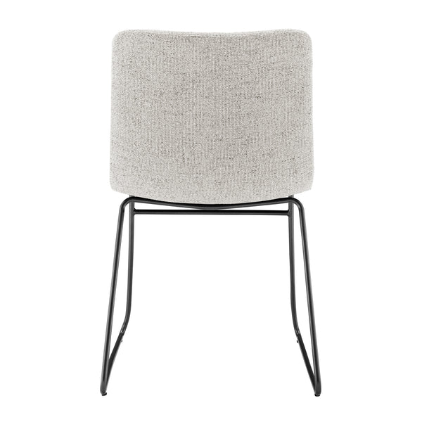 Bruce Fabric Dining Side Chair - Set of 2 Pebbled Cream, Beige 9300171-654 New Pacific Direct