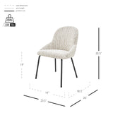 Katrisa Fabric Dining Side Chair - Set of 2 Zenith White 9300175-676 New Pacific Direct