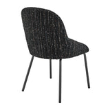 Katrisa Fabric Dining Side Chair - Set of 2 Zenith Black 9300175-679 New Pacific Direct