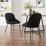 Katrisa Fabric Dining Side Chair - Set of 2 Zenith Black 9300175-679 New Pacific Direct