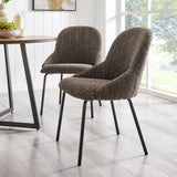 Katrisa Fabric Dining Side Chair - Set of 2 Zenith Brown 9300175-681 New Pacific Direct