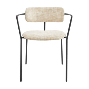 Alivia Fabric Dining Side Arm Chair - Set of 2 Allure Cream, Beige 9300176-671 New Pacific Direct