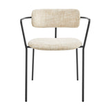 Alivia Fabric Dining Side Arm Chair - Set of 2 Allure Cream, Beige 9300176-671 New Pacific Direct