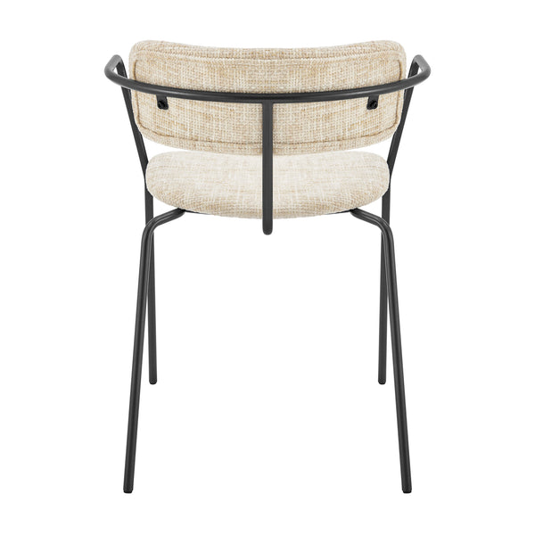 Alivia Fabric Dining Side Arm Chair - Set of 2 Allure Cream, Beige 9300176-671 New Pacific Direct