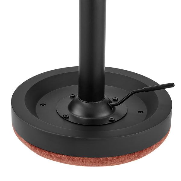 New Pacific Direct Juno Velvet Gaslift Swivel Bar Stool - Modern Industrial Style With Adjustable Height & Comfort Padburry Coral 100% Polyester 9300177-664-npd