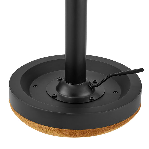 New Pacific Direct Juno Velvet Gaslift Swivel Bar Stool - Modern Industrial Style With Adjustable Height & Comfort Padburry Amber 100% Polyester 9300177-665-npd