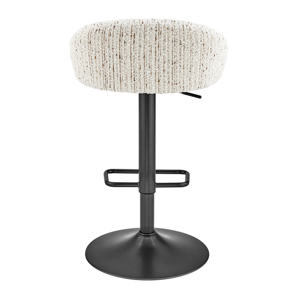 Jorrell Fabric Gaslift Swivel Bar Stool - Set of 2 Zenith White 9300178-676 New Pacific Direct