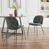 Nisha Fabric Dining Side Chair - Set of 2 Allure Gray 9300179-672 New Pacific Direct