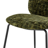 Nisha Fabric Dining Side Chair - Set of 2 Allure Green, Green 9300179-673 New Pacific Direct