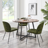 Nisha Fabric Dining Side Chair - Set of 2 Allure Green, Green 9300179-673 New Pacific Direct