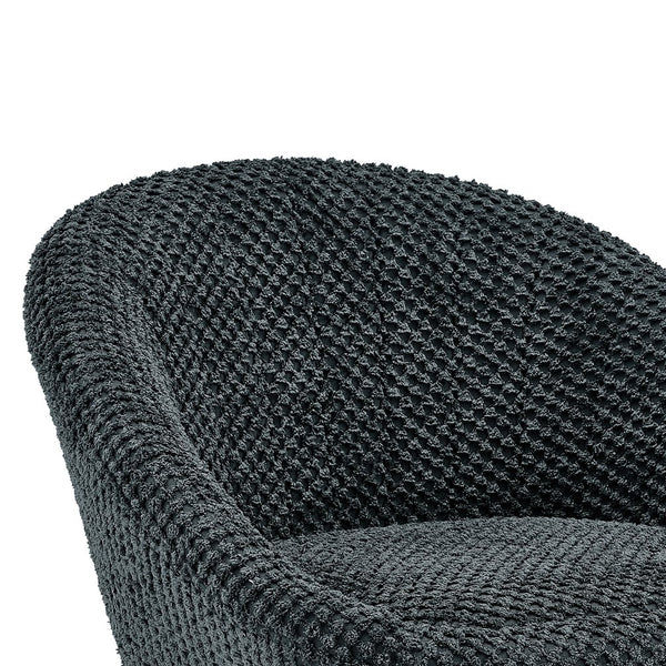 New Pacific Direct Watson Fabric Counter Stool Set Of 2 – Stylish Sea Shell Design, Durable, Easy Assembly, Modern Comfort Georgia Black 100% Polyester 9300180-675-npd