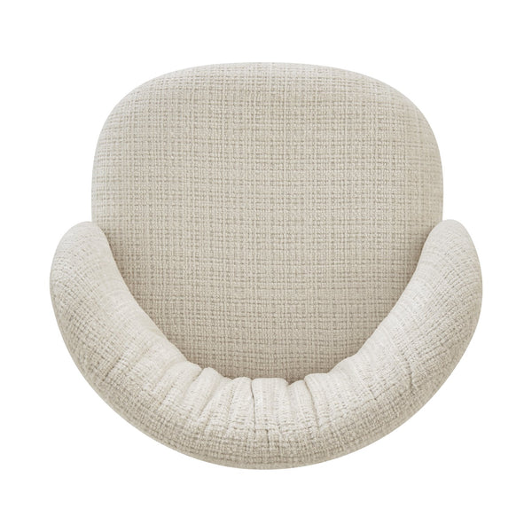 New Pacific Direct Millie Chenille Counter Stools Set Of 2 - Chic Modern Design With Plush Comfort & Stylish Legs Canova Ivory 100% Polyester 9300181-725-npd