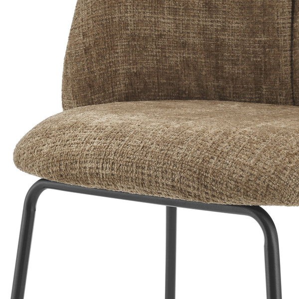 New Pacific Direct Millie Chenille Counter Stools Set Of 2 - Chic Modern Design With Plush Comfort & Stylish Legs Canova Brown 100% Polyester 9300181-726-npd