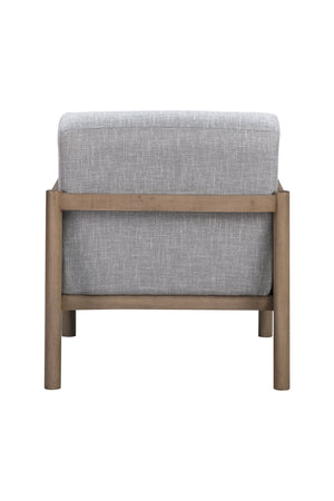 Basset Mirror Hedges Coastal Boho Accent Chair - Solid Wood Frame, Cane Detailing & Baltic Blue Stain-resistant Fabric Blue Solid Wood,Cane,Foam,100% Polyester Fabric 9301-lr-805