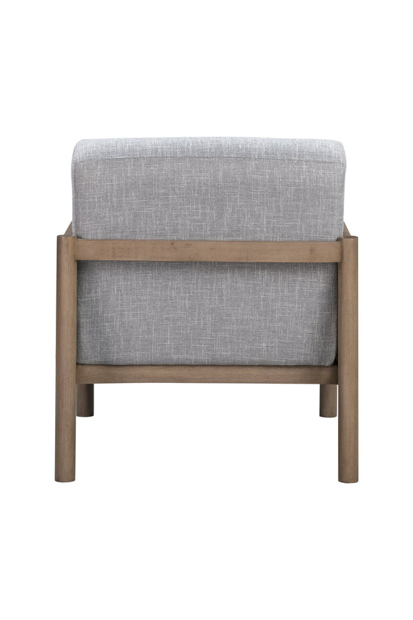 Basset Mirror Hedges Coastal Boho Accent Chair - Solid Wood Frame, Cane Detailing & Baltic Blue Stain-resistant Fabric Blue Solid Wood,Cane,Foam,100% Polyester Fabric 9301-lr-805