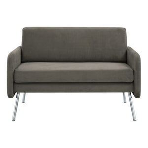 OSP Home Furnishings Lounge Seating with Chrome Base and High Density Foam for Modern Reception Areas Loveseat SL5602-SK2
