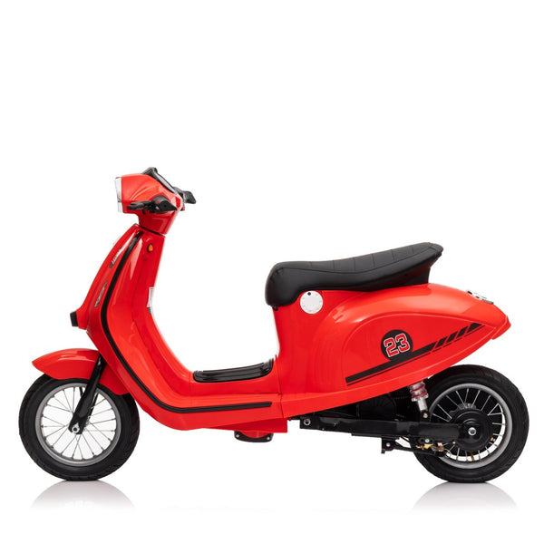 English Elm 24v Kids Electric Dirt Bike with Pneumatic Tires Suspension and Bluetooth for Ages 8-14 W1578P297812