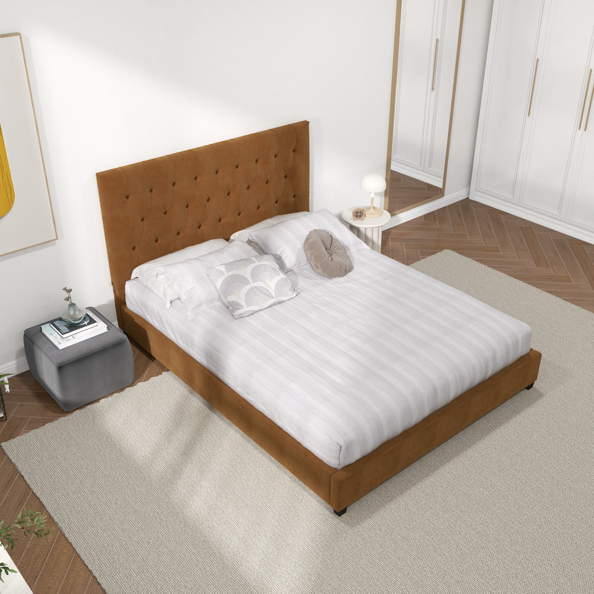 English Elm Donald Platform Bed - Thumbnail 3