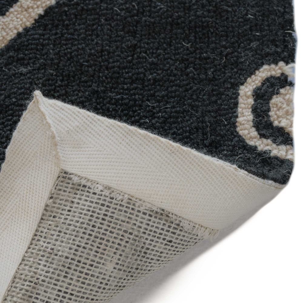 Capel Rugs Happy Day Floral Design Rug By Cococozy - Eco-friendly, 100% Recycled Pet For Stylish Spaces Onyx, Ivory 100% Polyester 9305rs03000500375