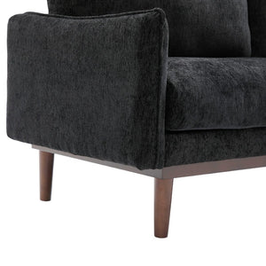 English Elm Modern Chenille Loveseat with Pocket Spring Cushions and Rubberwood Legs for Living Room N763P347228B