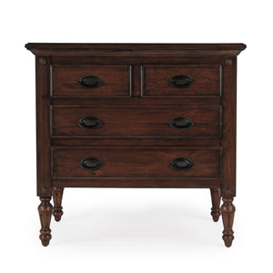 Butler Specialty Easterbrook 4 Drawer Accent Chest In Rich Mahogany - Timeless Elegance For Any Living Space Dark Brown Mahogany Wood,Mdf,Plywood,Resin,Mahogany Veneer,Bronze 9306024-butler
