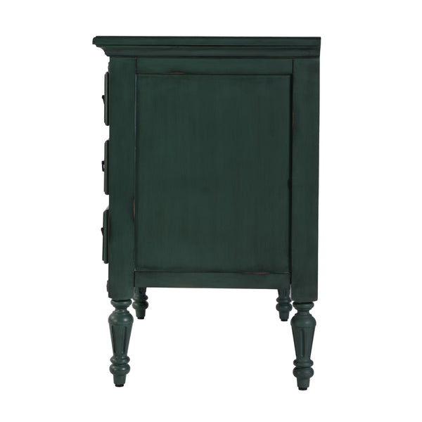 Butler Specialty Butler 31.5 In. W Antique-style 4 Drawer Accent Chest In Green - Elegant Mahogany Storage Solution Green Mahogany Wood,Mdf,Plywood,Resin,Mahogany Veneer,Bronze 9306052-butler
