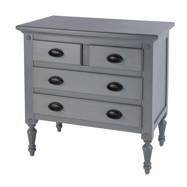 Butler Specialty Easterbrook 4 Drawer Accent Chest In Rich Mahogany - Timeless Elegance For Any Living Space Gray Mahogany Wood,Mdf,Plywood,Resin,Mahogany Veneer,Bronze 9306329-butler