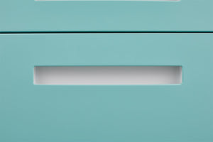 English Elm 3 Drawer Rolling Steel File Cabinet with Locking Drawers and Anti-tip Wheeled Base W1247P189967