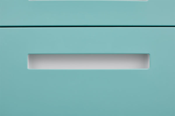 English Elm 3 Drawer Rolling Steel File Cabinet with Locking Drawers and Anti-tip Wheeled Base W1247P189967