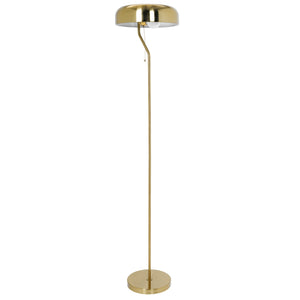 English Elm Ashcroft Furniture - Tall Corner Floor Lamp - Elegant Gold & White Design For Living Room, Bedroom & Office Spaces B183P315132
