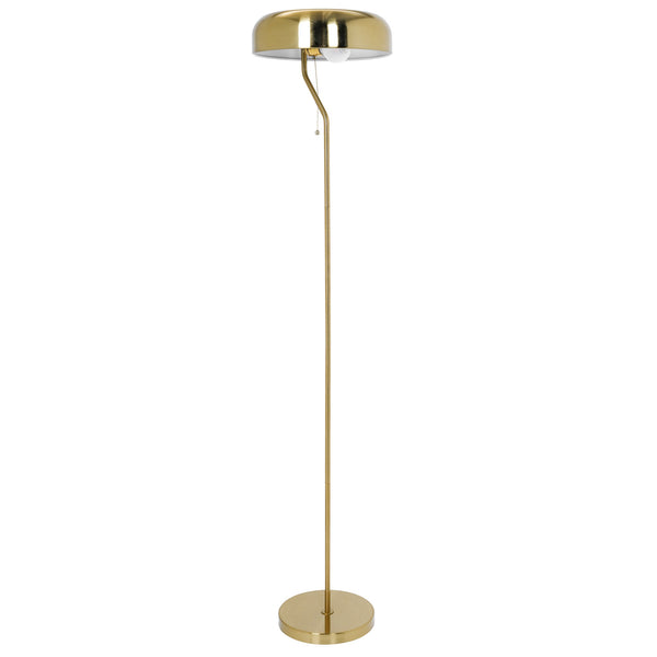 English Elm Ashcroft Furniture - Tall Corner Floor Lamp - Elegant Gold & White Design For Living Room, Bedroom & Office Spaces B183P315132