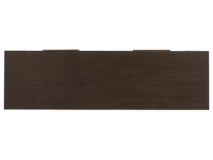 Lexington Barclay Butera Skylark Double Dresser: Elegant Quartered White Oak Design With Artisan Bronze Accents For Luxury Storage Canyon  930-222