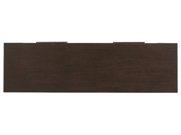 Lexington Barclay Butera Skylark Double Dresser: Elegant Quartered White Oak Design With Artisan Bronze Accents For Luxury Storage Canyon  930-222