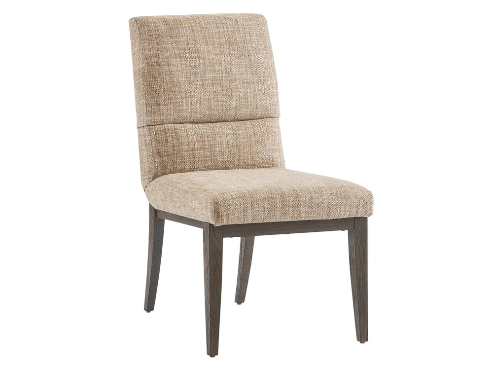 Lexington Barclay Butera Glenwild Upholstered Side Chair - Luxurious Modern Design With Elegant Oak Grain And Performance Fabric Canyon  930-882-01