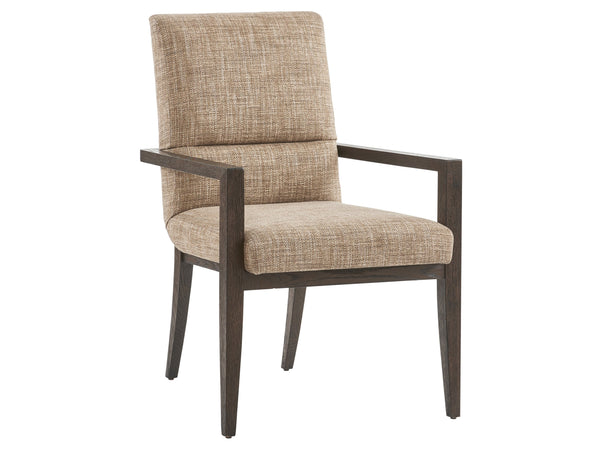 Lexington Barclay Butera Glenwild Upholstered Arm Chair - Elegant Design With Quartered White Oak And Luxurious Comfort Canyon  930-883-01
