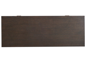 Lexington Barclay Butera Juniper Hall Chest - Elegant Quartered White Oak Design With Faux Horn Front And Burnished Bronze Accents Canyon  930-973