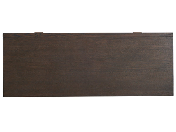 Lexington Barclay Butera Juniper Hall Chest - Elegant Quartered White Oak Design With Faux Horn Front And Burnished Bronze Accents Canyon  930-973