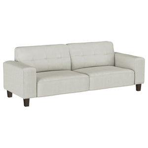 English Elm Slater Faux Leather Manual Reclining Sofa Set with Track Arms for Living Rooms B062S01479