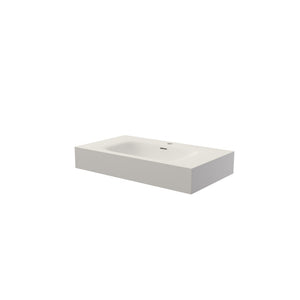 English Elm Stone Resin Seamless Vanity Basin Sculptural Sink for Modern Spa Bathrooms T3785P355776