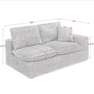 English Elm 107'' Boucle L-shaped Sectional with Reversible Chaise Deep Foam Seat Living Room Green W1413S00168
