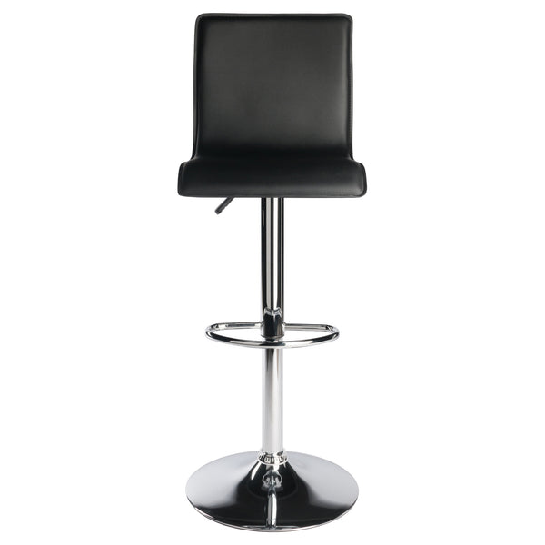 Winsome Wood Spectrum High-back Adjustable Swivel Stool - Modern Black Pvc Seat For Home Bar Comfort & Style Black ,Metal Pvc ,Metal 93145-winsome-wood