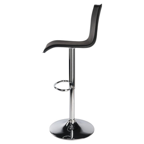 Winsome Wood Spectrum High-back Adjustable Swivel Stool - Modern Black Pvc Seat For Home Bar Comfort & Style Black ,Metal Pvc ,Metal 93145-winsome-wood