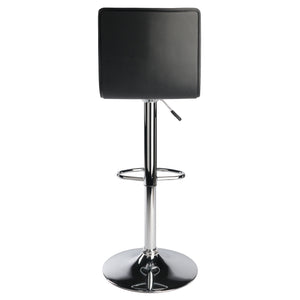 Winsome Wood Spectrum High-back Adjustable Swivel Stool - Modern Black Pvc Seat For Home Bar Comfort & Style Black ,Metal Pvc ,Metal 93145-winsome-wood